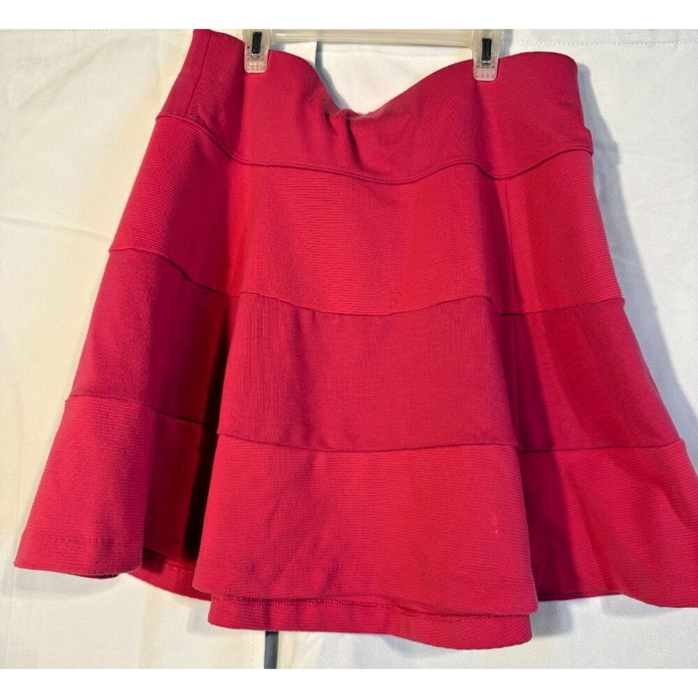 Hot Pink Short Mini Circle Skirt Women's Large Barbiecore Twee Skater Beachy